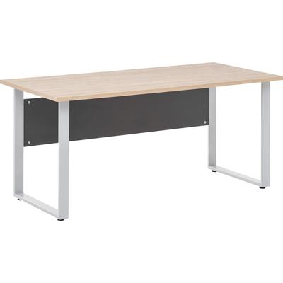 Schreibtisch SCHILDMEYER "Serie 1500", grau (anthrazit, eichefarben hell), B:160cm H:73,2cm T:75cm, Tische Image