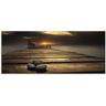 "Glasbild ARTLAND ""Sonnenaufgang am Schwarzen Meer"" Bilder Gr. B/H: 125 cm x 50 cm, Sonnenaufgang & -untergang, 1 St., braun Glasbilder in verschiedenen Größen"