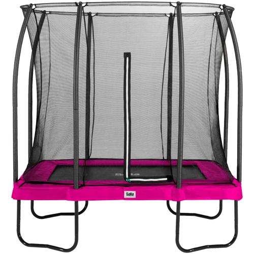 „Gartentrampolin SALTA „“Comfort Edition““ Trampoline Gr. B: 214 cm, pink (schwarz, pink) Kinder Trampoline Schutzrand“