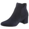 Stiefelette TAMARIS, Damen, Gr. 36, blau (dunkelblau), Textil, elegant, Schuhe, Blockabsatz, Ankleboots, Abendschuh in veganer Verarbeitung