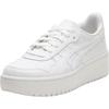 Plateausneaker ASICS SPORTSTYLE "JAPAN S PF", Gr. 40,5, weiß, Synthetik, unifarben, sportlich, Schuhe