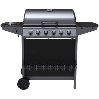 Gasgrill TEPRO "Hampton 6", schwarz, B:122,5cm H:97,7cm T:55,4cm, Grills, BxTxH: 122,5x55,4x97,7 cm