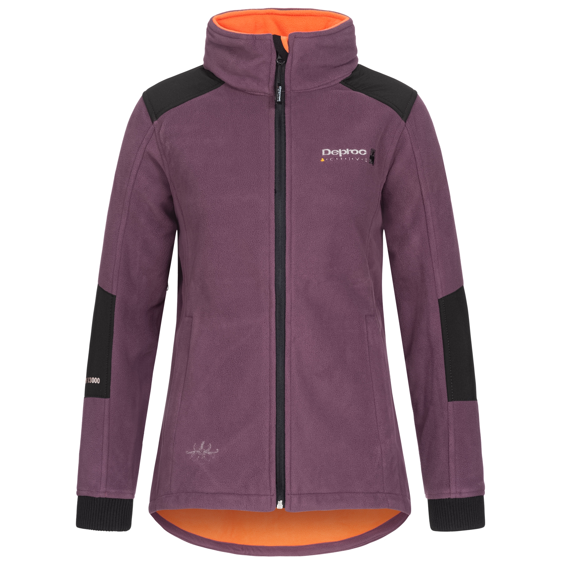 Outdoorjacke DEPROC ACTIVE "CANADA Women", Damen, Gr. 36/38 (M), lila, 96% Polyester; 4% Elastan, mit Daumenlöchern,mit Schneefang,mit verstellbarem Klettverschluss, Jacken Outdoorbekleidung Outdoorjacke Übergangsjacke, auch in Großen Größen erhältlich