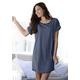 Sleepshirt ARIZONA Gr. 32/34, N-Gr, blau (jeans, meliert) Damen Kleider Nachthemden