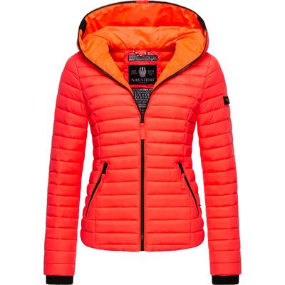 Steppjacke NAVAHOO "Kimuk", Damen, Gr. XS, orange (neonorange), Obermaterial: 100% Nylon, Futter: 100% Polyester, Wattierung: 100% Polyester, Ärmelfutter: 100% Polyester, casual, figurbetont hüftlang, Langarm Ärmel ohne Ärmelschlitz... Image