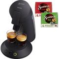 PHILIPS SENSEO Kaffeepadmaschine "Original Plus CSA 210/60" Kaffeemaschinen aus 28% recyceltem Plastik und mit 2 Kaffeespezialitäten, mattschwarz Gr. 2 Tasse(n), schwarz Kaffeepadmaschine