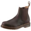 Chelseaboots DR. MARTENS "2976 CRAZY HORSE", Herren, Gr. 43, braun (dunkelbraun), Leder, casual, Schuhe, Boots, Stiefel mit praktischer Anziehlasche