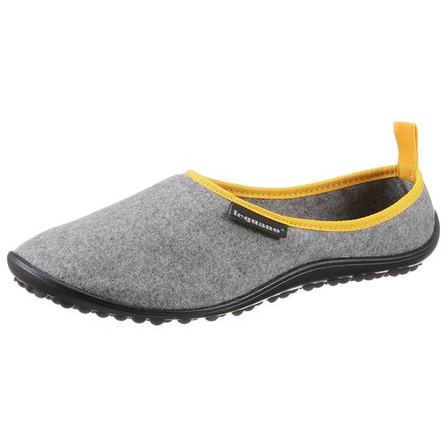 "Barfußschuh LEGUANO ""ACASA"" Gr. 43, grau (grau, gelb) Damen Schuhe Barfußschuhe für das Barfuß-Erlebnis volle Bewegungsfreiheit"