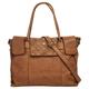 Shopper SAMANTHA LOOK Gr. B/H/T: 36 cm x 29 cm x 11 cm onesize, braun (cognac) Damen Taschen Handtaschen