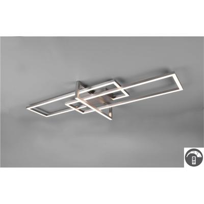 MY HOME LED Deckenleuchte "Alica", grau (nickelfarben), H: 11,5cm, Lampen, Deckenlampe mit Switch Dimmer Image