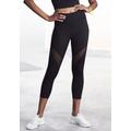 Caprileggings LASCANA ACTIVE "-Sport Capri" Gr. L (44/46), N-Gr, schwarz Damen Hosen Caprihosen Bestseller