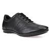 Schnürschuh GEOX "UOMO SYMBOL", Herren, Gr. 41, schwarz, Leder, elegant, Schuhe, Business Schuh, Sneaker in eleganter Form