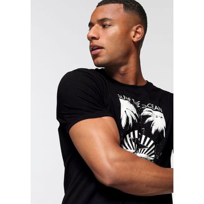 T-Shirt OCEAN SPORTSWEAR, Herren, Gr. XXL (60/62), schwarz, Single Jersey, Obermaterial: 100% Baumwolle, casual, Basic schmal, Rundhals, Kurzarm, Shirts, kurzärmelig, schmal geschnitten, mit Logodruck, aus Single Jersey Image