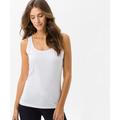 Kurzarmshirt BRAX "Style SILVY" Gr. 38, weiß (offwhite) Damen Shirts Jersey