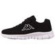 Sneaker KAPPA Gr. 31, schwarz-weiß (black, white) Kinder Schuhe Trainingsschuhe