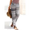 Strandhose BUFFALO, Damen, Gr. 34, N-Gr, bunt (bedruckt), Jersey, Obermaterial: 100% Viskose, bedruckt, animal-print, casual, figurumspielend bodenlang, Hosen, mit Alloverdruck und Taschen, Jerseyhose, Relaxhose