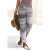 Strandhose BUFFALO, Damen, Gr. 44, N-Gr, bunt (bedruckt), Jersey, Obermaterial: 100% Viskose, bedruckt, animal-print, casual, figurumspielend bodenlang, Hosen, mit Alloverdruck und Taschen, Jerseyhose, Relaxhose
