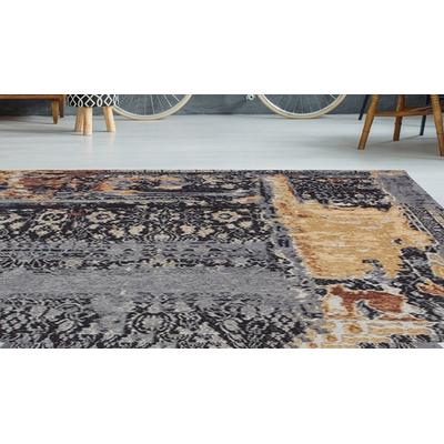 Teppich MY HOME "Cara" Gr. 3, bunt (multi, blau), B:115cm H:8mm L:170cm, Baumwolle, Chenille, Kunstfaser, Teppiche, Vintage Design, Wohnzimmer Image