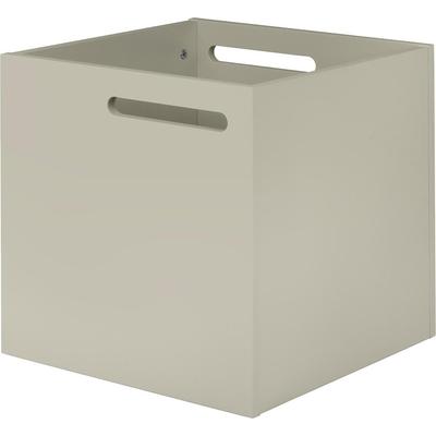 Aufbewahrungsbox TEMAHOME "Berlin", grau, B:34cm H:34cm T:34cm, Spanplatte, Aufbewahrungsboxen, mit Muldegriffen für Transport, verschiedene Farbvarianten erhältlich Image