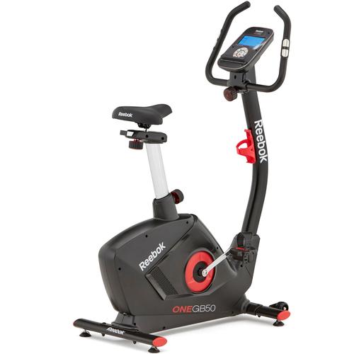 Reebok Sitz-Ergometer GB50, Heimtrainer Fahrrad schwarz Ergometer Fitnessgeräte