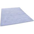 Hochflor-Teppich TOM TAILOR HOME "Shaggy Teppich Cozy" Teppiche Gr. B/L: 85 cm x 155 cm, 25 mm, 1 St., blau (hellblau) Esszimmerteppiche