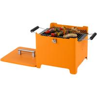 Holzkohlegrill TEPRO Chill&Grill Cube Grills Gr. B/H/T: 54 cm x 35 cm x 36 cm, orange Holzkohlegrills