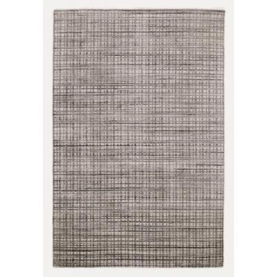 Teppich OCI DIE TEPPICHMARKE "Delima Tarek" Gr. 4, grau, B:170cm H:5mm L:240cm, Viskose, Wolle, Teppiche, handgeknüpft, Wohnzimmer Image
