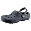 Hausschuh CROCS "Classic Lined Clog", Herren, Gr. 41, blau (navy, grau), Croslite, casual, Schuhe, Gartenclog, Schlappen, Clog, mit kuscheligem Fellimitat