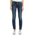 Slim-fit-Jeans TOM TAILOR "Alexa Slim" Gr. 30, Länge 30, blau (random bleached) Damen Jeans Röhrenjeans Bestseller