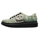 Plateausneaker DOGO "Bamboo Lover" Gr. 36, Normalschaft, grün Damen Schuhe Schnürschuh Skaterschuh Sneaker low