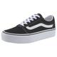 Plateausneaker VANS "Ward Platform" Gr. 37, schwarz-weiß (schwarz, weiß) Schuhe Skaterschuh Sneaker low