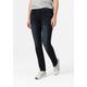 Slim-fit-Jeans TIMEZONE "Slim TahilaTZ Womenshape" Gr. 26, Länge 32, schwarz Damen Jeans 5-Pocket-Jeans Röhrenjeans
