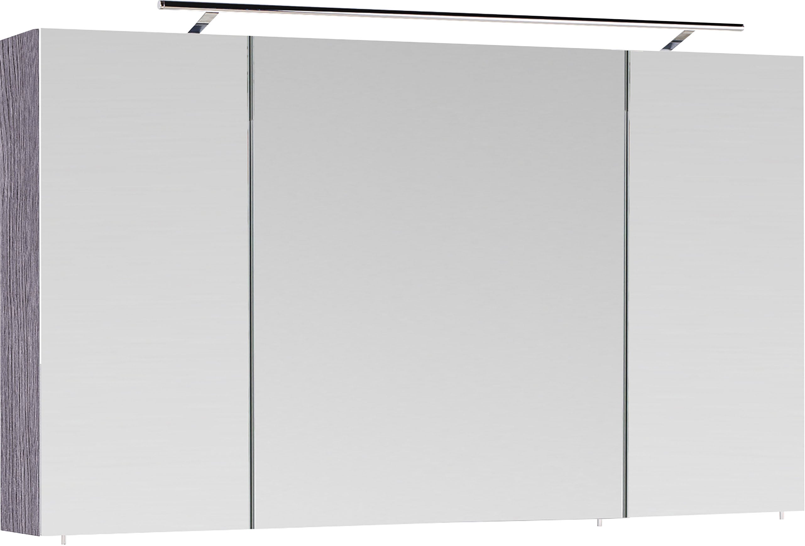 Spiegelschrank SAPHIR "3040", grau (kastanie graphit), B:120cm H:74cm T:20cm, Melamin, Schränke, Breite 120 cm Image