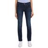 Gerade Jeans TOM TAILOR "Alexa Straight", Damen, Gr. 26, Länge 32, blau (schwarz stone washed), Denim/Jeans, Obermaterial: 69% Baumwolle, 20% Polyester, 9% Viskose, 2% Elasthan, unifarben, casual, bequem lang, Jeans, mit Kontrastnähten, Topseller