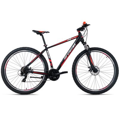 Mountainbike KS CYCLING "Morzine" Fahrräder Gr. 53 cm, 29 Zoll (73,66 cm), schwarz (schwarz, rot) Hardtail