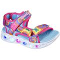 Sandale SKECHERS KIDS "HEART LIGHTS SANDAL" Gr. 35, bunt (pink, multi) Kinder Schuhe