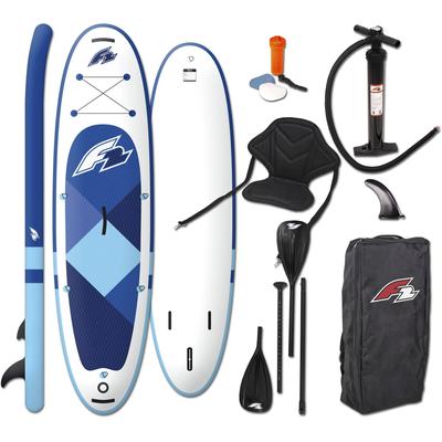 SUP-Board F2 "Prime Sitz + Wendepaddel" Wassersportboards Gr. 11,5 350 cm, blau Wassersportausrüstung Wassersportboards Stand Up Paddling