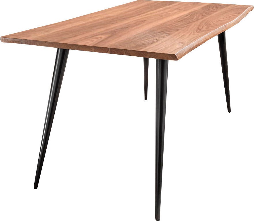 Esstisch PAROLI "Hannah", braun (akazie, schwarz, akazie), H:75cm, Tische, in 3 Breiten Image