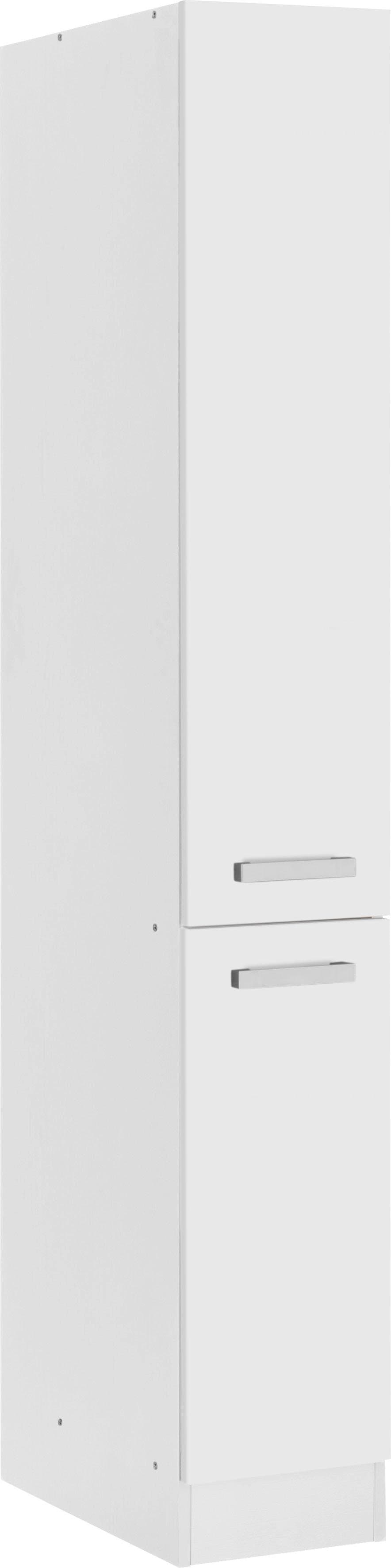 Apothekerschrank KOCHSTATION "KS-Gera", weiß (weiß, weiß), B:30cm H:200cm T:60cm, Spanplatte, Schränke, Breite 30 cm Image