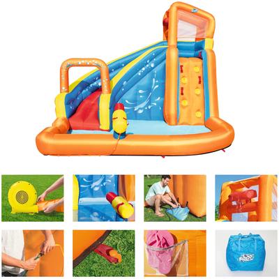 Planschbecken BESTWAY "H2OGO™ Wasserpark Turbo Splash" Gr. B/H/L: 320 cm x 270 cm x 365 cm, bunt BxLxH: 320x265x270 cm, mit Dauergebläse