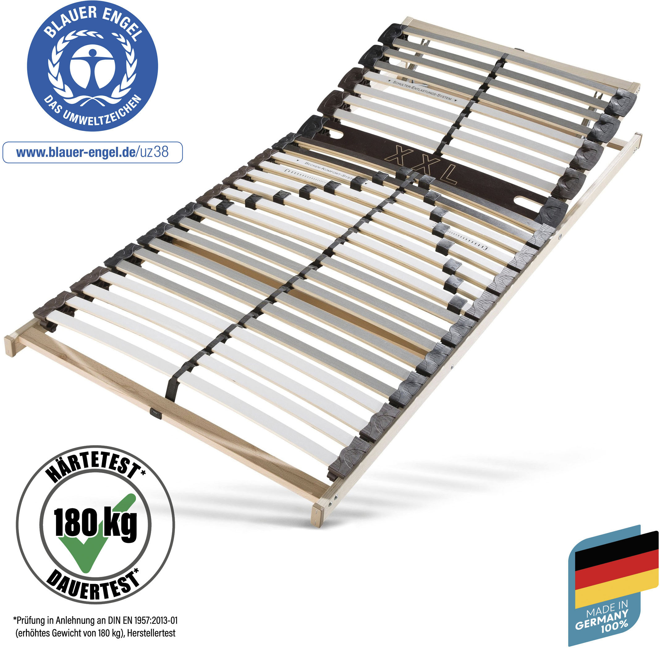 Lattenrost BECO "Universal LR-K H 5", bunt, B:80cm H:8,5cm L:200cm, Lattenroste, Lattenrost, extra stabil in Härte 5 = extrafest