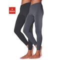 Leggings VIVANCE ACTIVE Gr. 44/46, N-Gr, schwarz (anthrazit, meliert, schwarz) Damen Hosen Sport Leggings