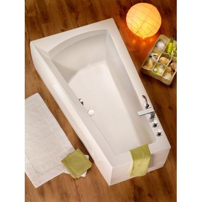 Badewanne OTTOFOND "Galia I", weiß, B:100cm H:50cm L:170cm T:100cm, Sanitäracryl, Badewannen, mit Fußgestell