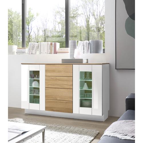 „Sideboard PLACES OF STYLE „“Cayman““ Sideboards Gr. B/H/T: 136 cm x 85 cm x 43 cm, 4, weiß Sideboards Breite ca. 136 cm“