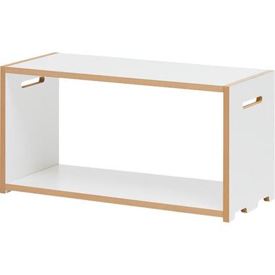Mehrzweckregal TOJO "hochstapler", weiß, B:76cm H:38,3cm T:32cm, MDF, Regale, Mehrzweckregal Standregal, Grund- und Anbaumodule, die miteinander kombiniert werden können Image