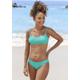 Bustier-Bikini-Top VIVANCE "Valeria" Gr. S (34/36), Cup A/B, blau (petrol) Damen Bikini-Oberteile Ocean Blue