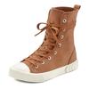 Stiefelette LASCANA, Damen, Gr. 38, braun (camelfarben), Obermaterial: 100% Textilmaterial. Futter: 100% Textilmaterial. Decksohle: 100% Textilmaterial. Laufsohle: 100% Synthetik, unifarben, casual, Schuhe, im Combat Look, High Top Sneaker,...