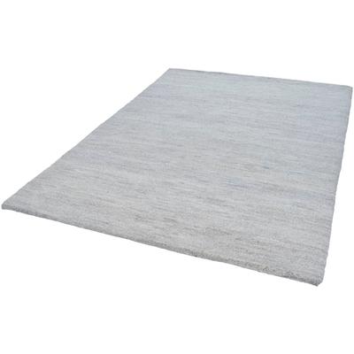 Wollteppich THEKO "Hadj Uni" Teppiche Gr. B/L: 60 cm x 120 cm, 25 mm, 1 St., beige (natur grau) Schurwollteppiche