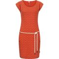 Jerseykleid RAGWEAR "Tag Zig Zag" Gr. M (38), Normalgrößen, orange (terrakotta) Damen Kleider Freizeitkleider