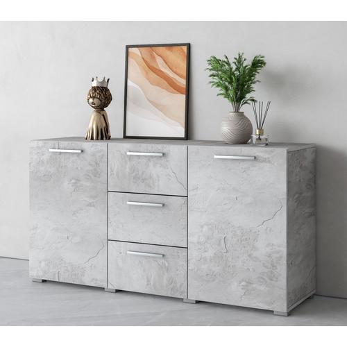 „Sideboard HELVETIA „“Sarah““ Sideboards grau (beton, optik matt) Sideboards Breite 132 cm“